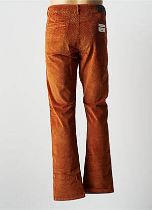 Pantalon chino stretch taille normale orange VIRTUE homme