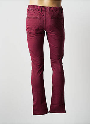 Pantalon chino stretch taille normale rouge VIRTUE homme