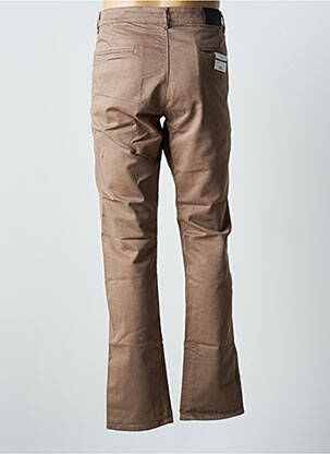 Pantalon chino stretch taille normale marron VIRTUE homme