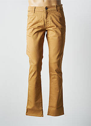 Pantalon chino stretch taille normale marron VIRTUE homme