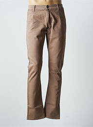 Pantalon chino stretch taille normale marron VIRTUE homme