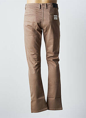 Pantalon chino stretch taille normale marron VIRTUE homme