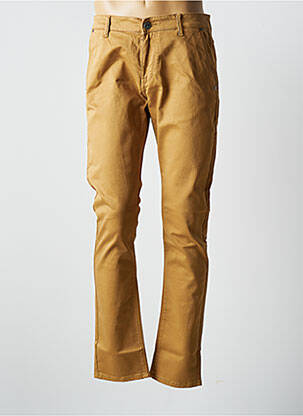 Pantalon chino stretch taille normale marron VIRTUE homme