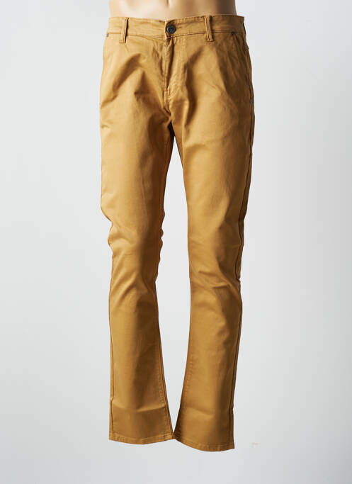 Pantalon chino stretch taille normale marron VIRTUE homme
