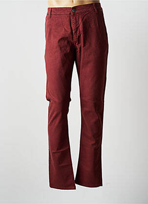 Pantalon chino stretch taille normale rouge VIRTUE homme