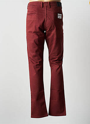 Pantalon chino stretch taille normale rouge VIRTUE homme