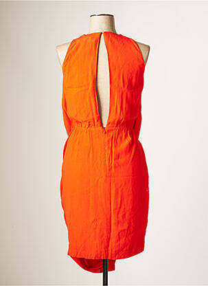 Robe mi-longue sans manche sans manche orange GEORGIA MORGAN femme