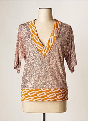 Top manches courtes manches courtes rose DIXIE femme