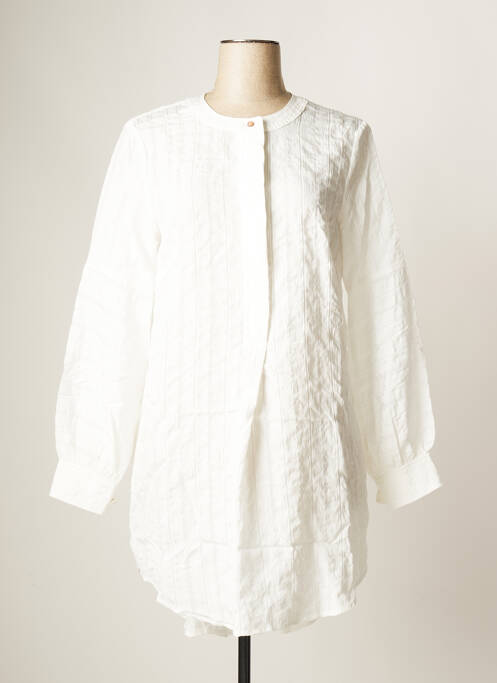 Robe courte blanc NUMPH pour femme