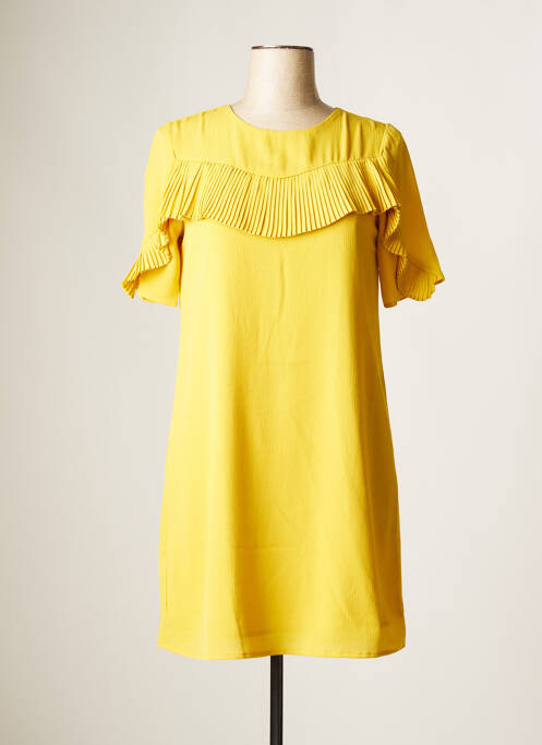 Robe courte jaune MOLLY BRACKEN pour femme
