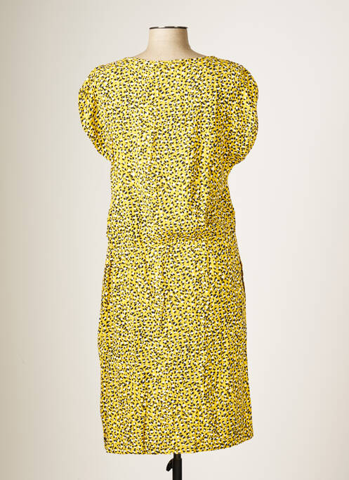 Robe mi-longue jaune GARCIA pour femme