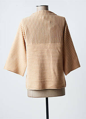 Pull coupe droite manches 3/4 beige NUMPH femme