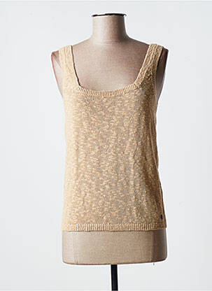 Pull sans manche beige GARCIA femme