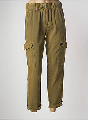 Pantalon cargo poches taille normale vert KAFFE femme