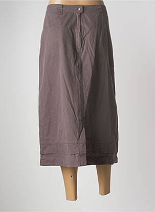 Jupe mi-longue taille normale gris VOODOO femme