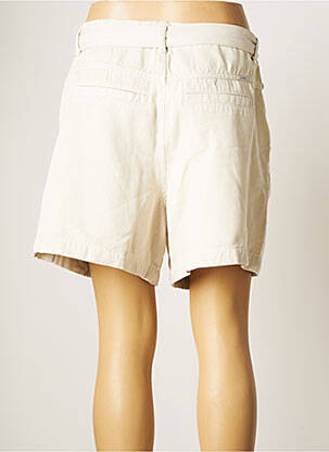 Short fermeture zippée sous rabat avec crochet taille haute beige GARCIA femme