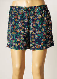 Short taille élastique taille haute bleu MOLLY BRACKEN femme