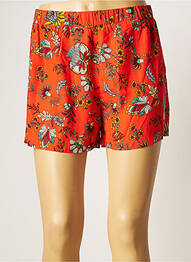 Short taille élastique taille haute orange MOLLY BRACKEN femme