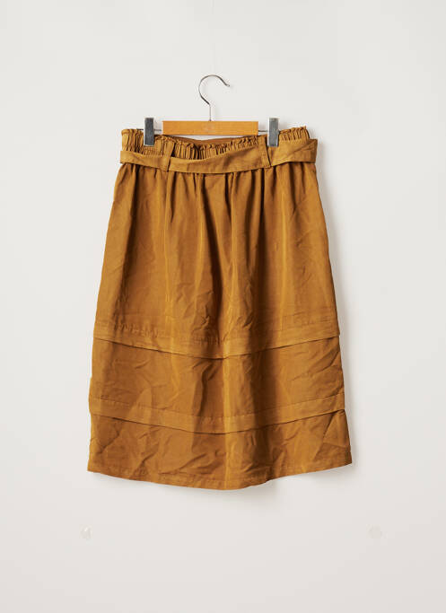 Jupe mi-longue beige NUMPH pour femme