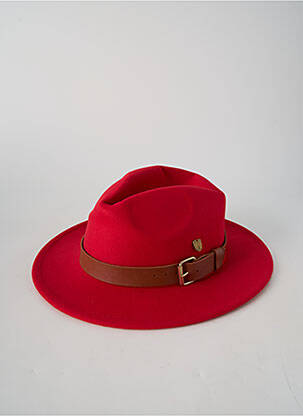 Chapeau tissage feutre rouge VL COLLECTION femme