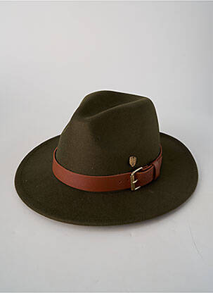 Chapeau tissage feutre vert VL COLLECTION femme