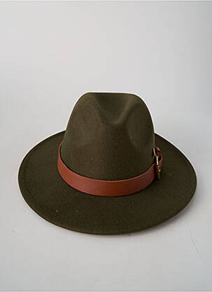 Chapeau tissage feutre vert VL COLLECTION femme