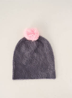 Bonnet fourrure synthétique gris VL COLLECTION femme