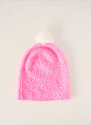 Bonnet fourrure synthétique rose VL COLLECTION femme