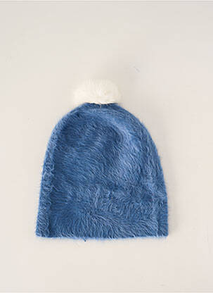 Bonnet fourrure synthétique bleu VL COLLECTION femme
