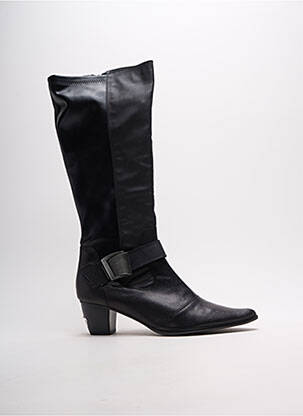 Bottes fermeture zippée talon de 4 à 6cm noir MADISON femme