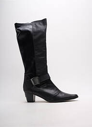 Bottes fermeture zippée talon de 4 à 6cm noir MADISON femme