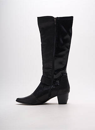 Bottes fermeture zippée talon de 4 à 6cm noir MADISON femme