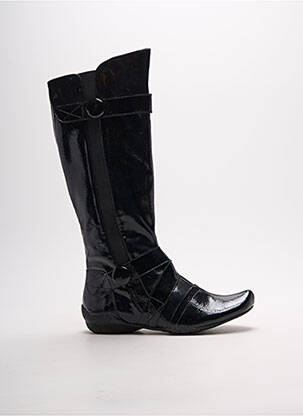 Bottes bout rond talon plat jusqu'à 3cm noir MADISON femme