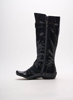 Bottes bout rond talon plat jusqu'à 3cm noir MADISON femme