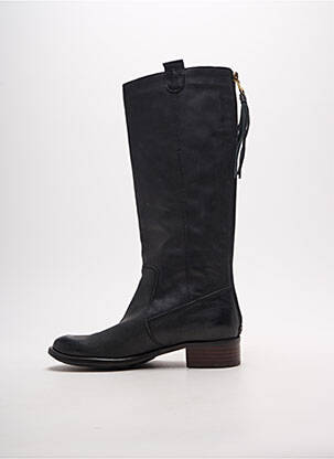 Bottes matière lisse talon plat jusqu'à 3cm noir METAMORF'OSE femme