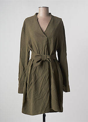 Robe mi-longue manches longues manches longues vert IMPERIAL femme