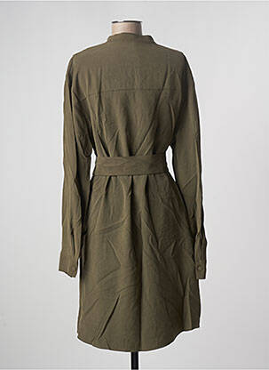 Robe mi-longue manches longues manches longues vert IMPERIAL femme