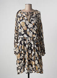 Robe mi-longue coupe fluide manches longues noir B.YOUNG femme