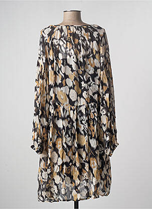 Robe mi-longue coupe fluide manches longues noir B.YOUNG femme