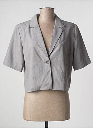 Veste casual col tailleur gris OBJECT femme