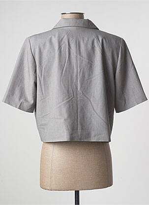 Veste casual col tailleur gris OBJECT femme