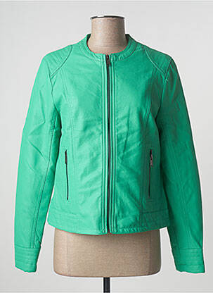 Veste simili cuir poches vert B.YOUNG femme
