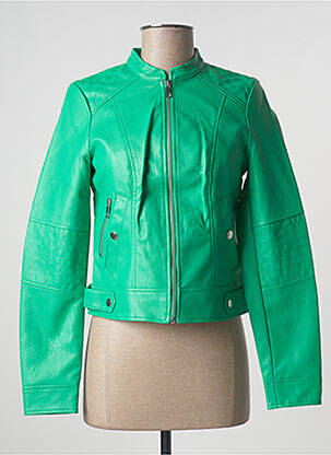 Veste simili cuir poches vert VERO MODA femme