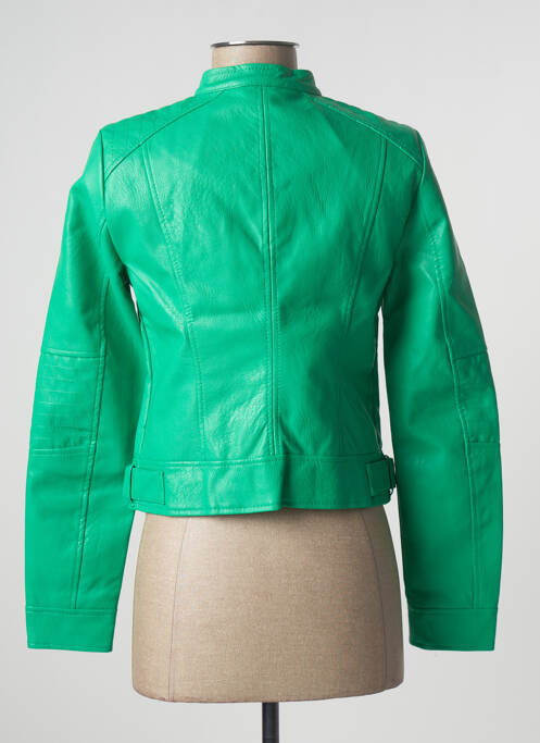 Veste simili cuir vert VERO MODA pour femme
