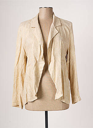 Blazer coupe cintrée beige MADE IN ITALY femme