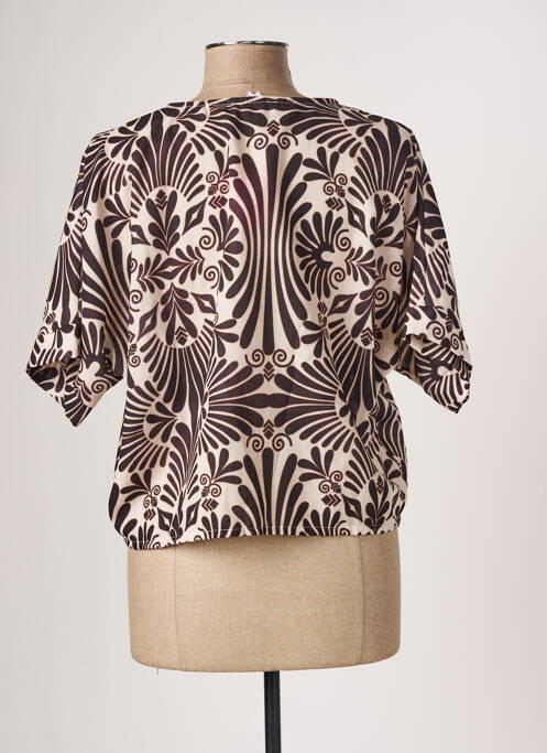 Blouse marron GLOSSY pour femme