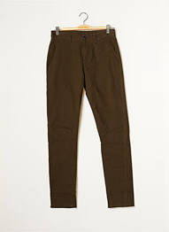 Pantalon chino stretch taille normale vert Y.TWO homme