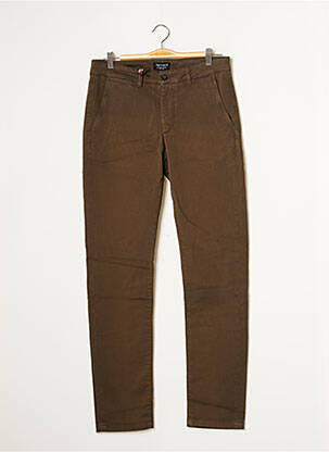 Pantalon chino stretch taille normale vert TEDDY SMITH homme