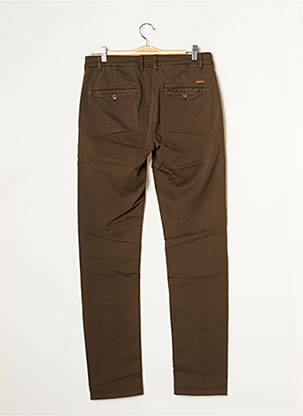 Pantalon chino stretch taille normale vert TEDDY SMITH homme