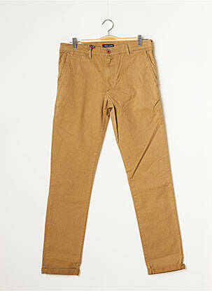 Pantalon chino stretch taille normale marron TEDDY SMITH homme